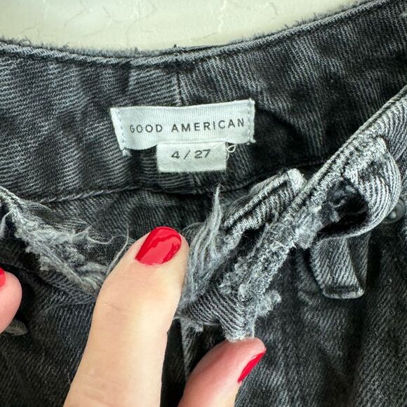 Good American GOOD HERITAGE Icon Straight Black size 4 27 - Picture 6 of 12